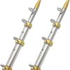 TACO 15' 1-1/8" Tele-Outrigger Poles Silver/Gold - - OT-0441VEL15