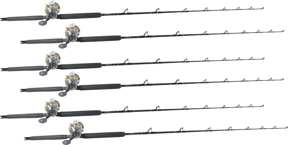 TackleDirect Platinum Hook / Shimano Tyrnos TYR30II White Marlin Package w/ 6 Combos